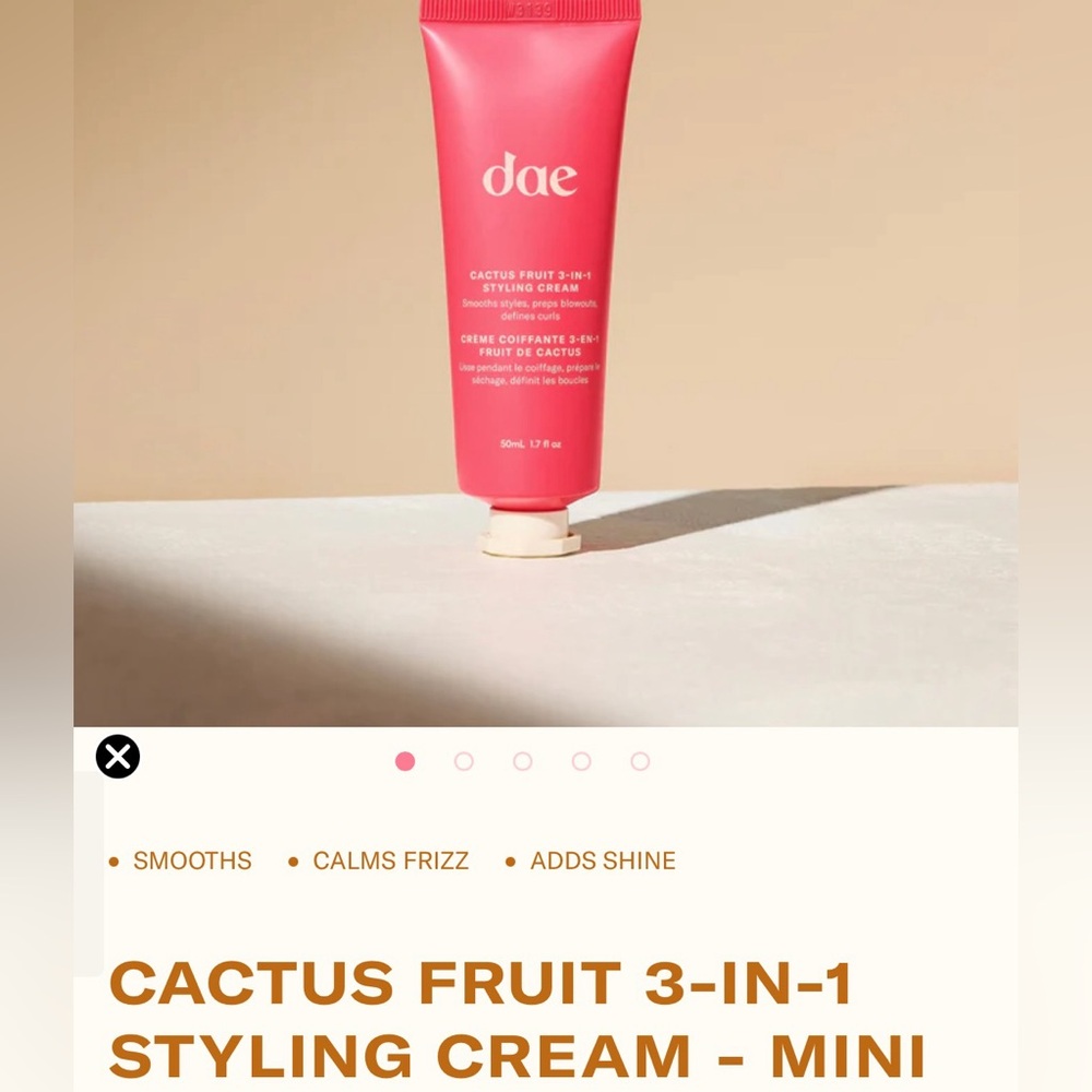 Dae Cactus Fruit 3-in-1 Styling Cream - Pink Mini